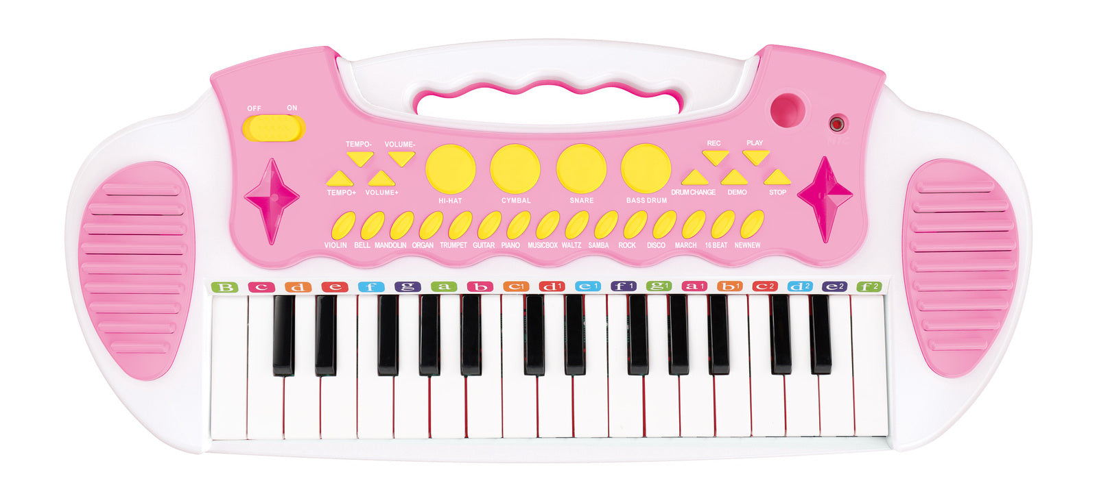 Children's Electronic Keyboard with Stand (Pink) Musical Instrument Toy V196-2039_K