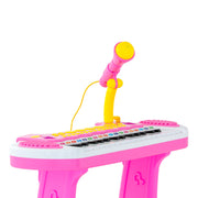 Children's Electronic Keyboard with Stand (Pink) Musical Instrument Toy V196-2039_K