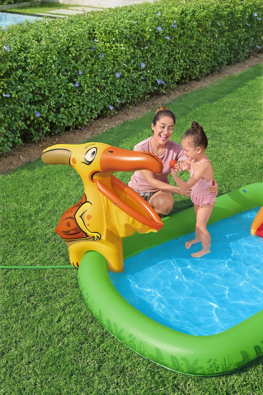 190L Jurassic Splash Water Play Centre, Bright Dinosaur Theme with Slide V196-53160