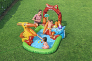 190L Jurassic Splash Water Play Centre, Bright Dinosaur Theme with Slide V196-53160