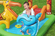 190L Jurassic Splash Water Play Centre, Bright Dinosaur Theme with Slide V196-53160