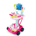 Kids Children's Doctors Medical Cart & ECG Machine for Toddler Play V196-660-45