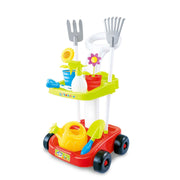 Children's Gardening Trolley Set with Fake Garden Tools for Toddlers V196-667-44