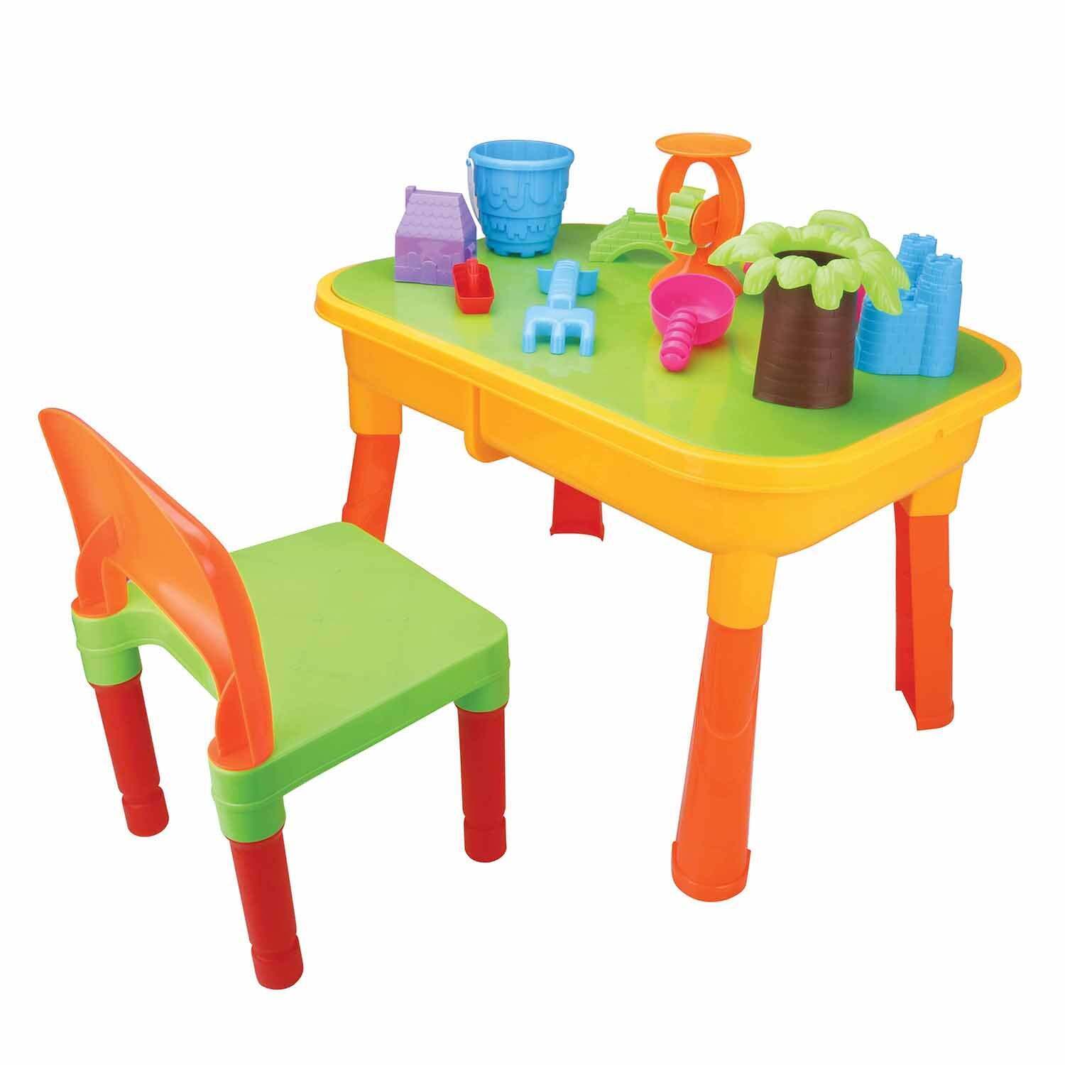 Children's 2-in-1 Sand & Water Table, Includes 18 Play Accessories V196-8111