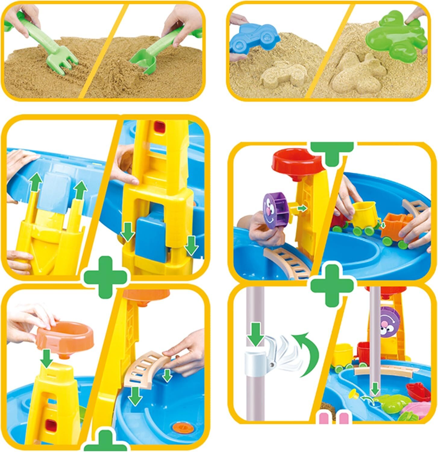 Outdoor Sand and Water Table Toy with Umbrella (28 Pcs Accessories) V196-8804A
