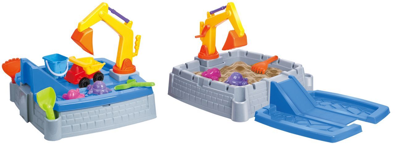Children's Sand Pit & Box Game With 11 Fun, Playtime Accessories V196-8809