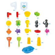 Pirate Ship Modelled, Sand and Water Table with 24 Accessories V196-8810