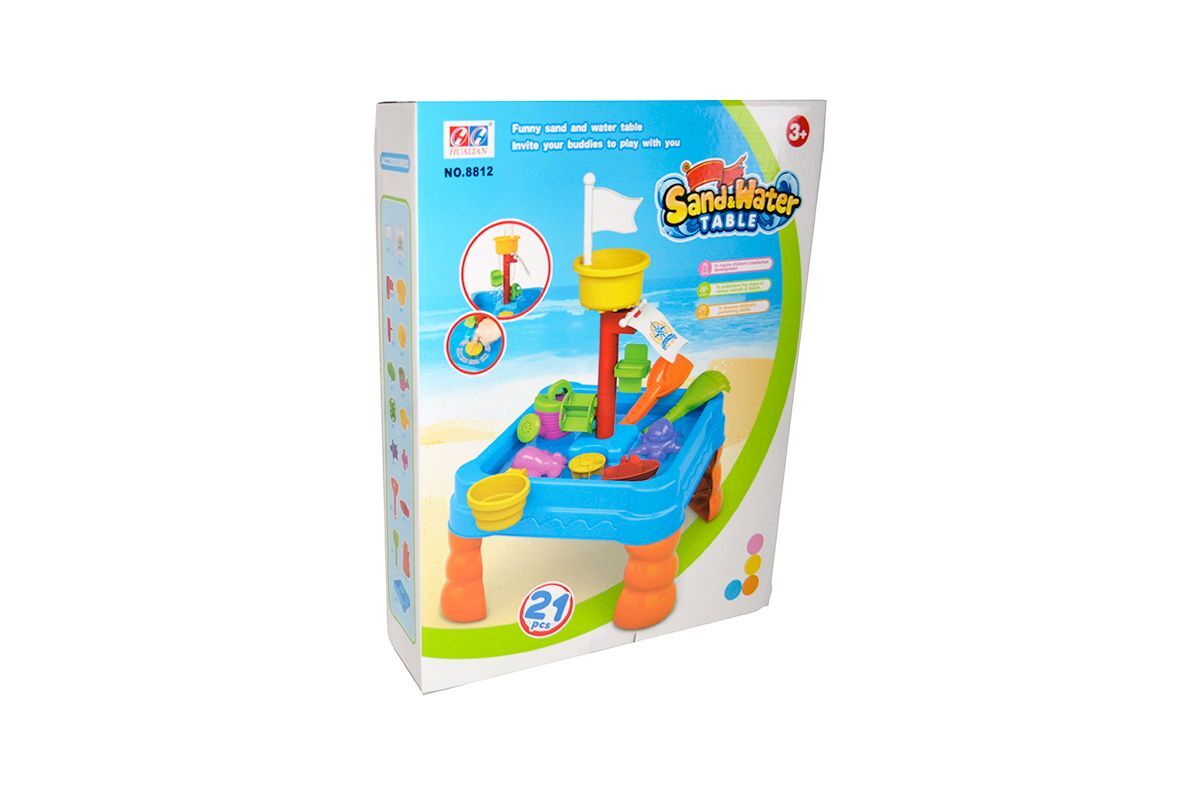 Children's Sand & Water Table with 21 Play Accessories V196-8812