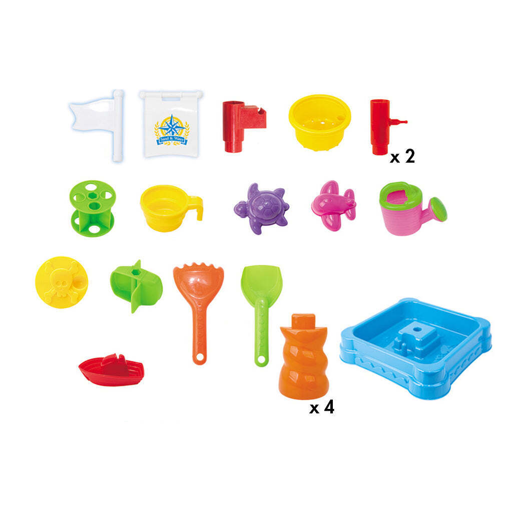 Children's Sand & Water Table with 21 Play Accessories V196-8812