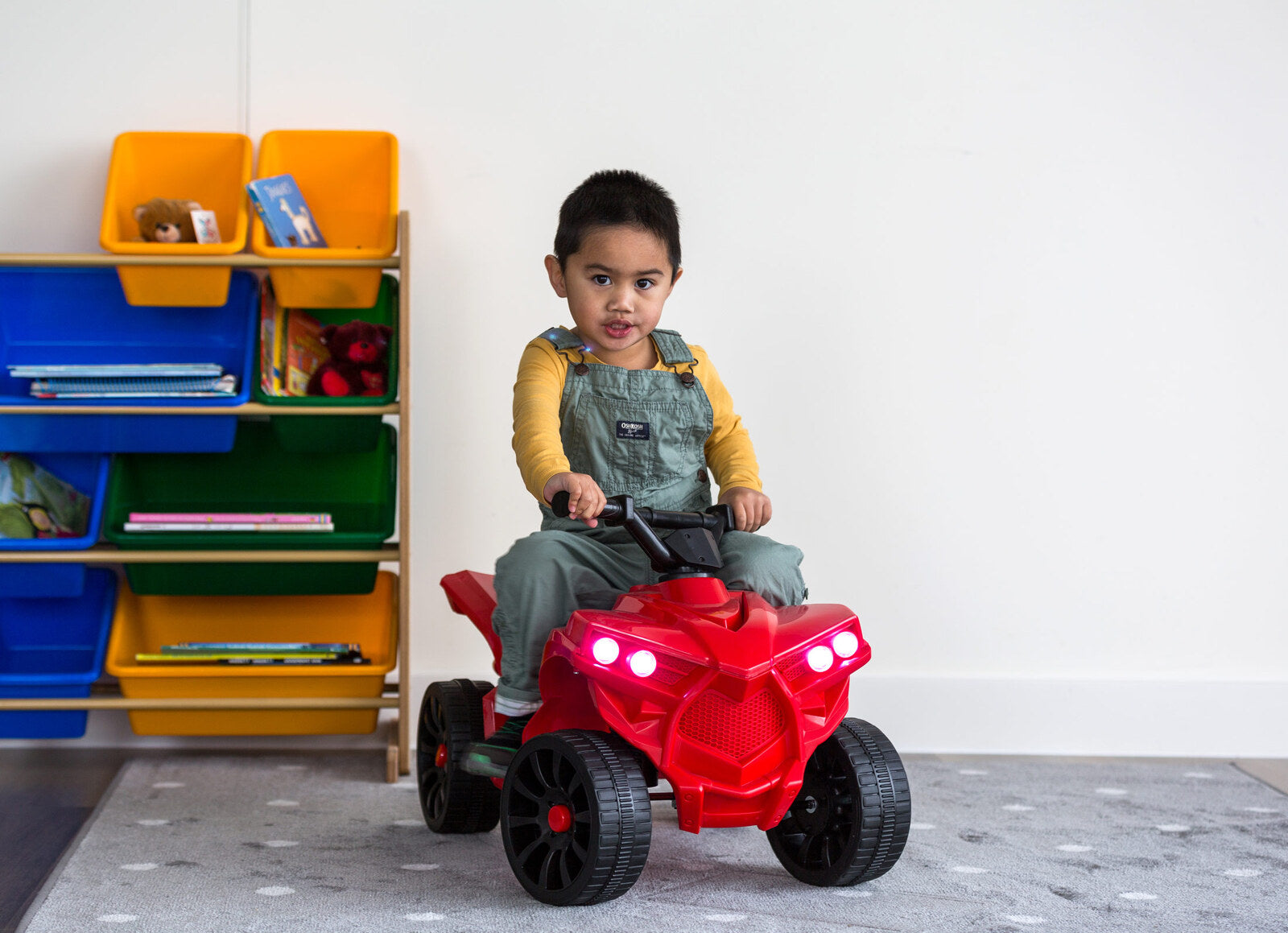 Rechargeable Ride-on Quad bike (Red) with Safe Braking System V196-90402R