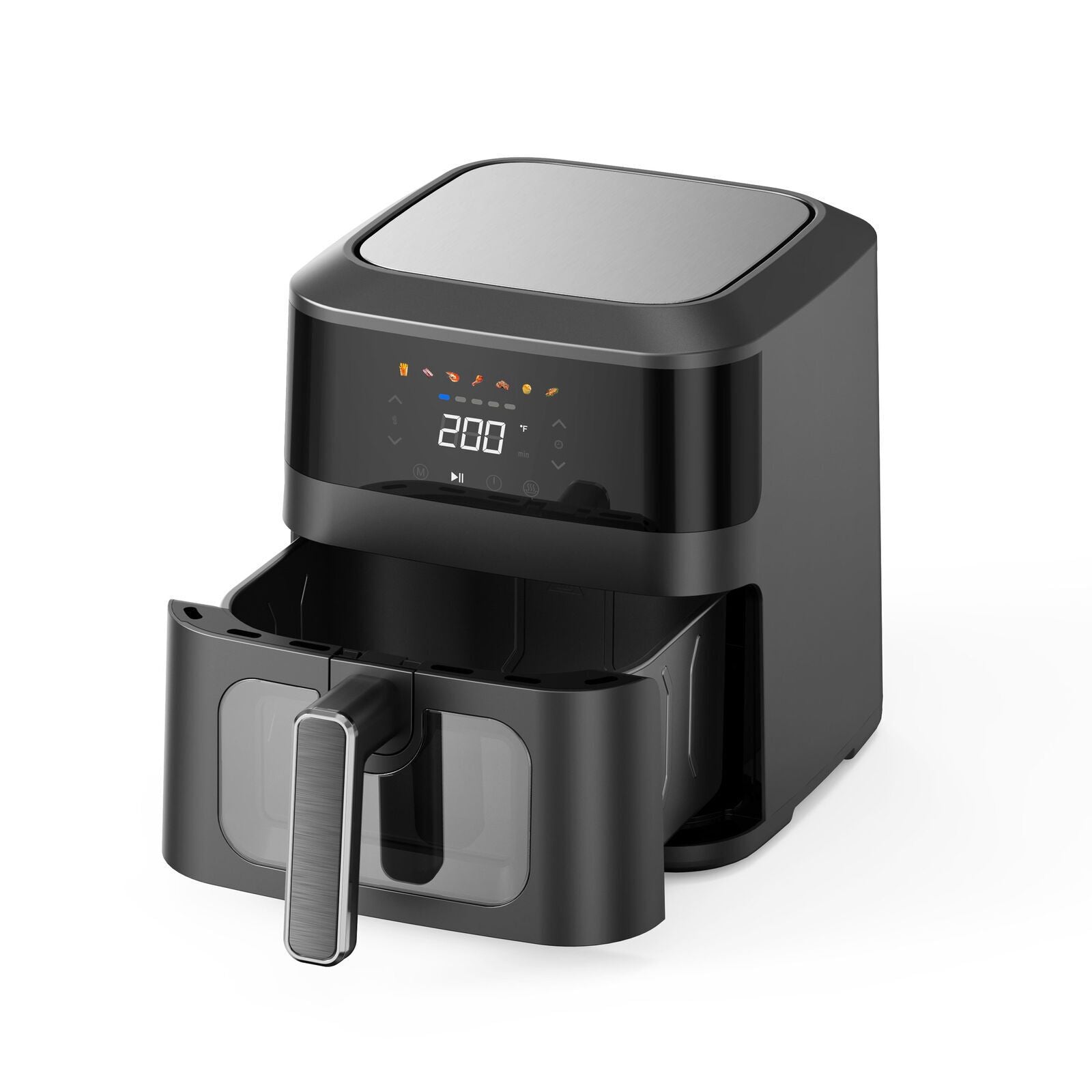1400W 5L Non-Stick Digital Air Fryer with Clear Viewing Window V196-AFD450