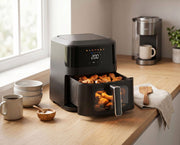 1400W 5L Non-Stick Digital Air Fryer with Clear Viewing Window V196-AFD450