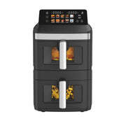 13L Dual Zone 2300W Double Stack Air Fryer with Foldable Top Display V196-AFDZ1250