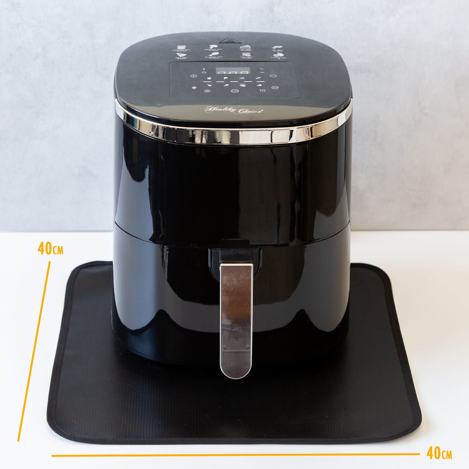 Non Slip Heat Resistant Air Fryer Benchtop Protector Mats, 2 Pack, 40cm x 40cm V196-AFM240