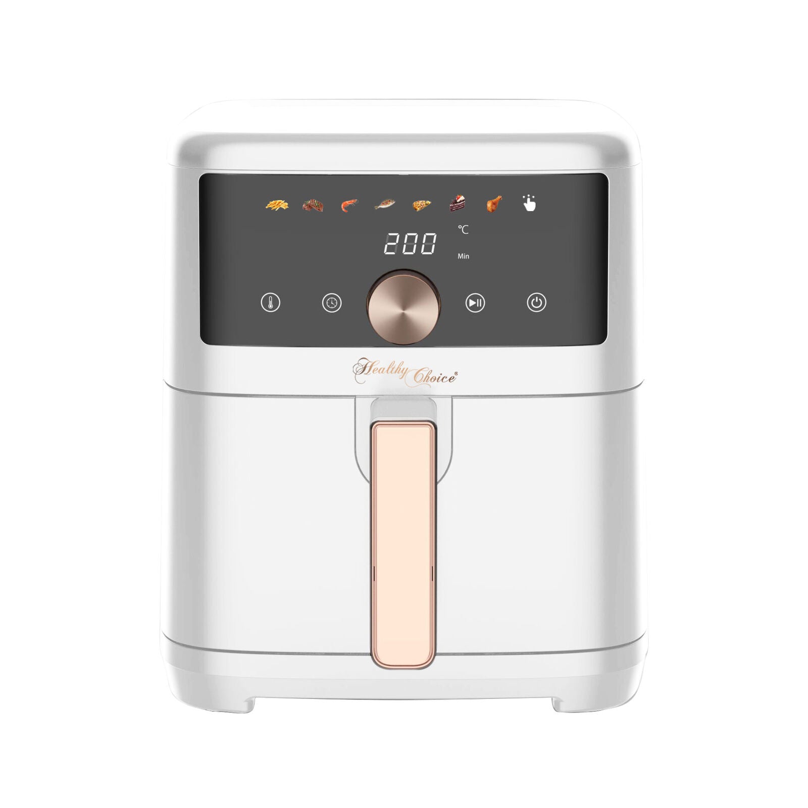 7L Digital Air Fryer, Intuitive Touch Control with Pizza/Baking Pan, and Accessories V196-AFW705