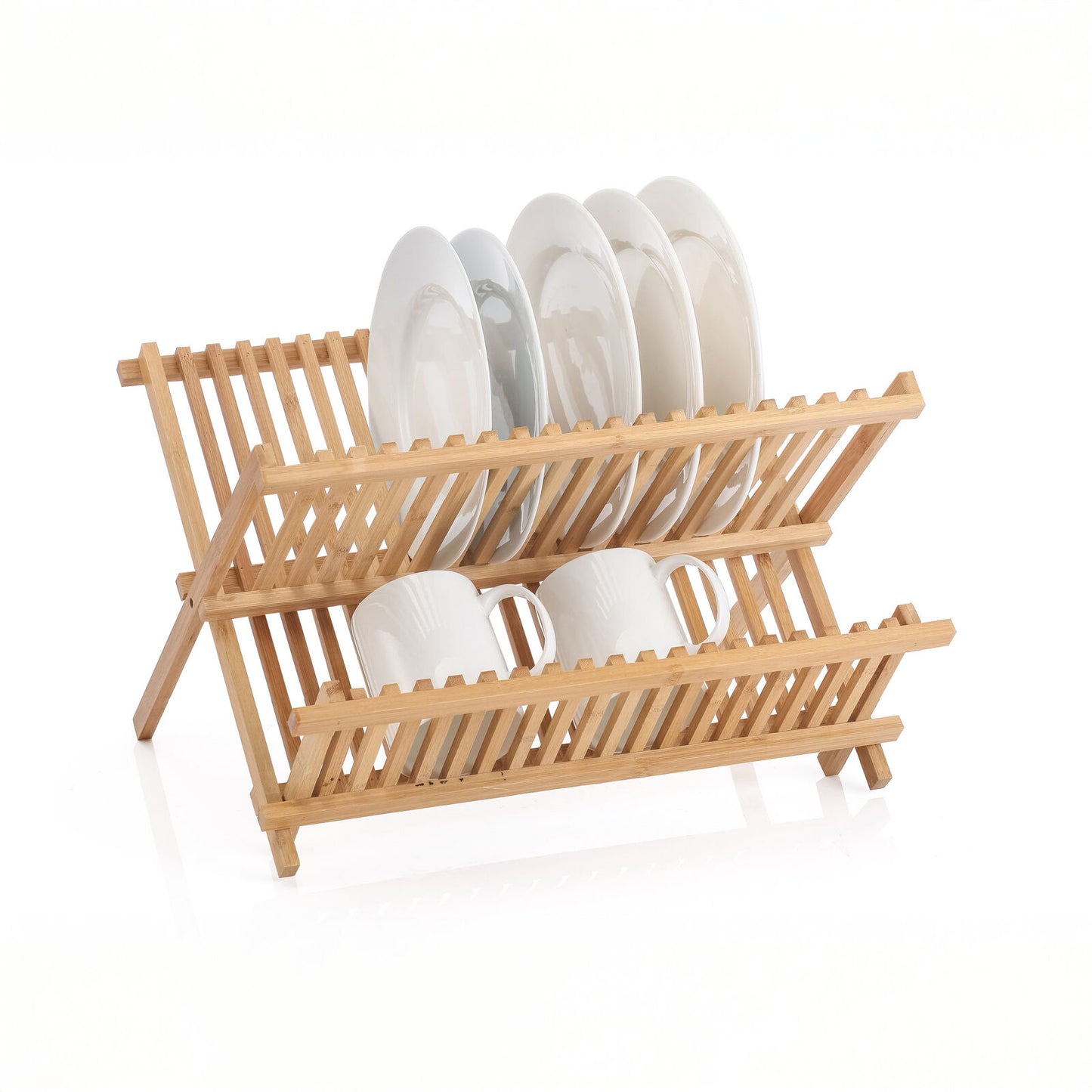 2 Tier Bamboo Dish Rack V196-BDR42
