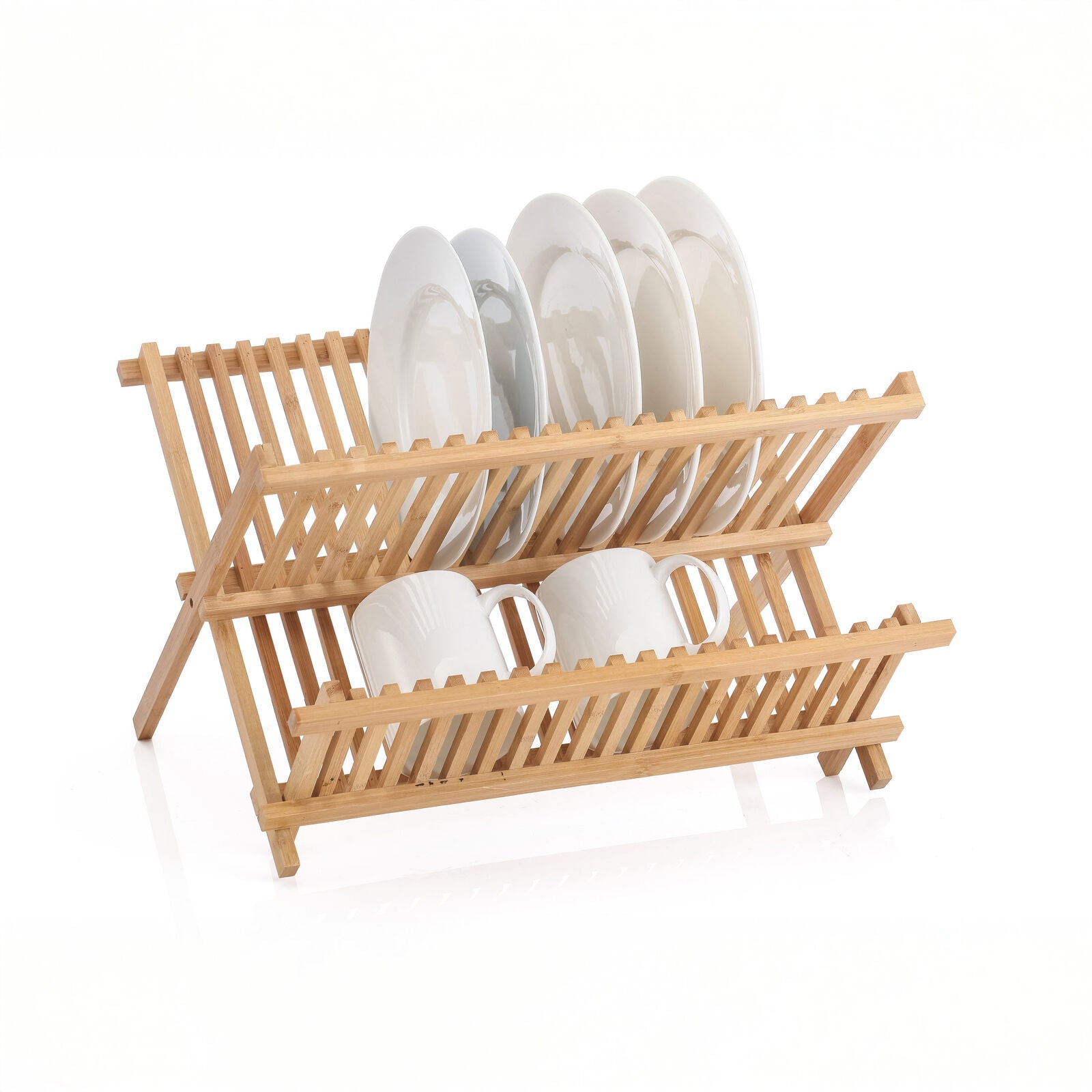 2 Tier Bamboo Dish Rack V196-BDR42