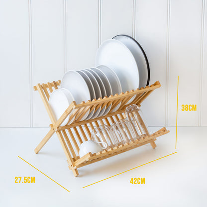 2 Tier Bamboo Dish Rack V196-BDR42