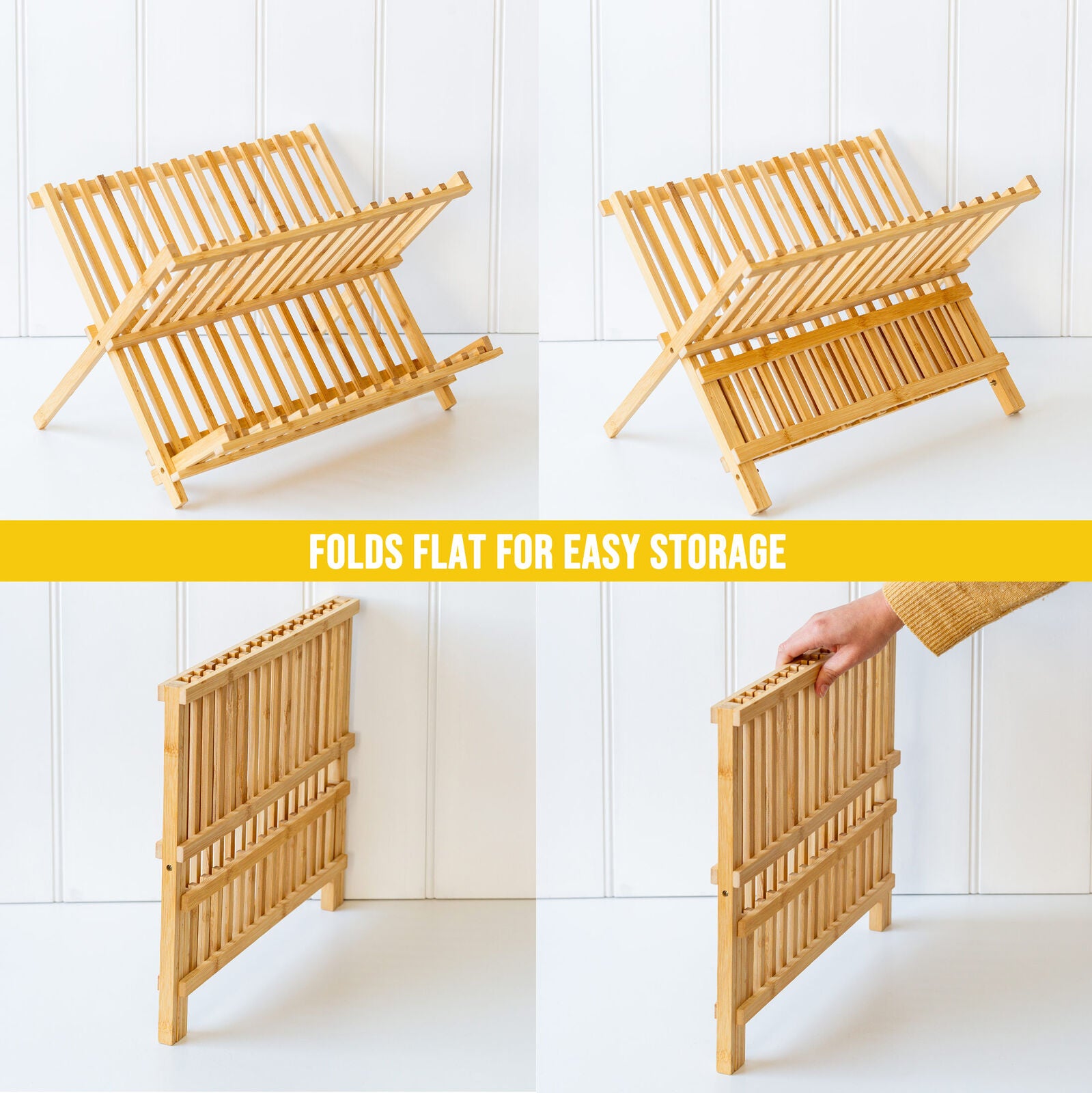 2 Tier Bamboo Dish Rack V196-BDR42