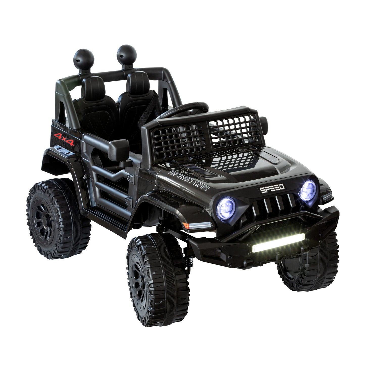 Jeep Inspired Remote Controlled Ride-on Electric Car (Black) V196-BHM6588B