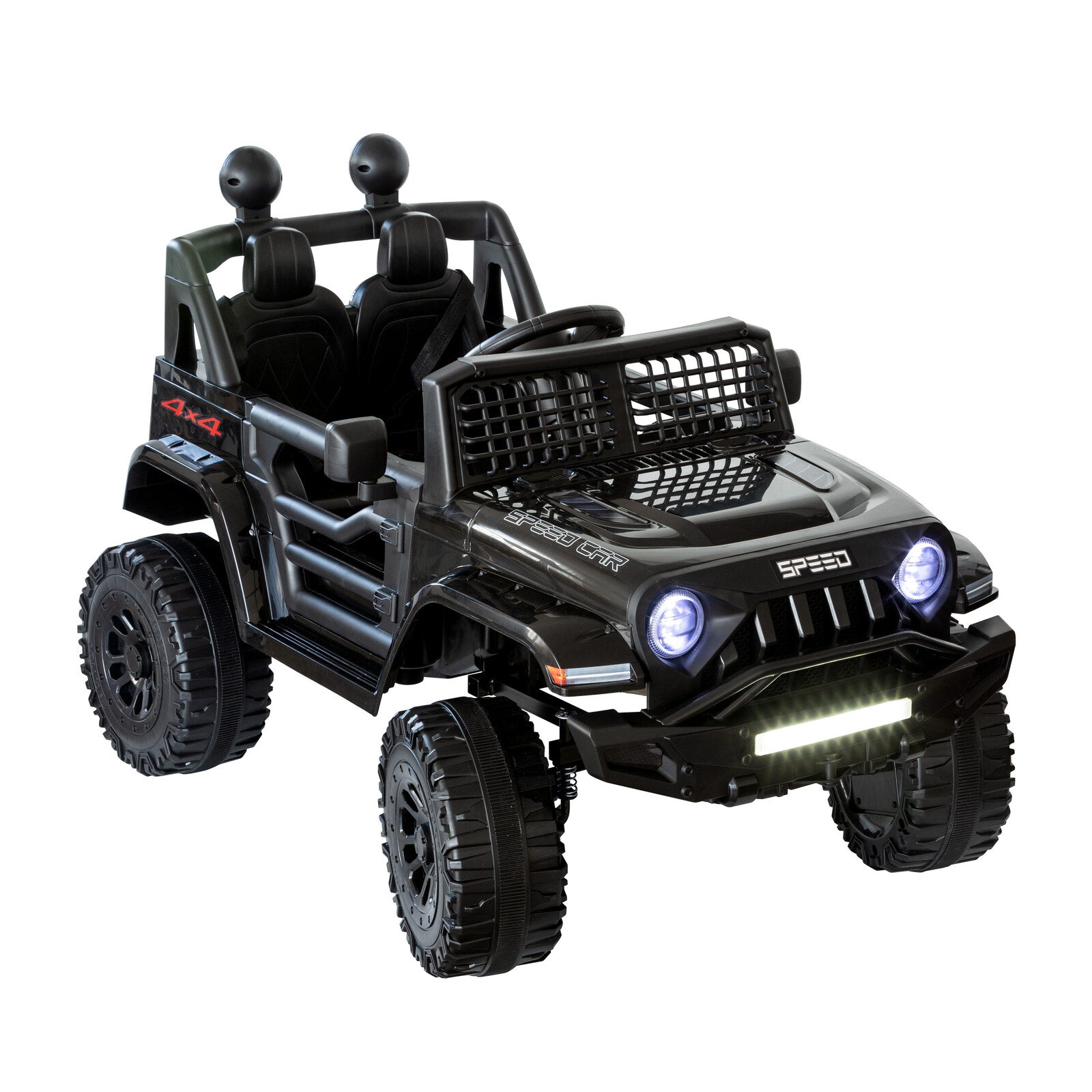 Jeep Inspired Remote Controlled Ride-on Electric Car (Black) V196-BHM6588B