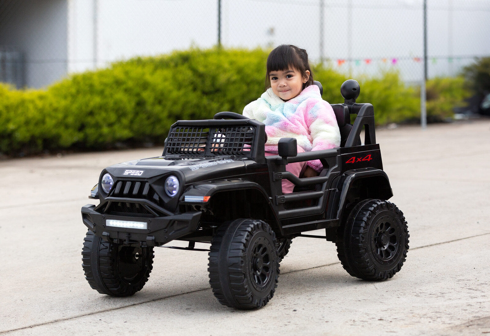 Jeep Inspired Remote Controlled Ride-on Electric Car (Black) V196-BHM6588B