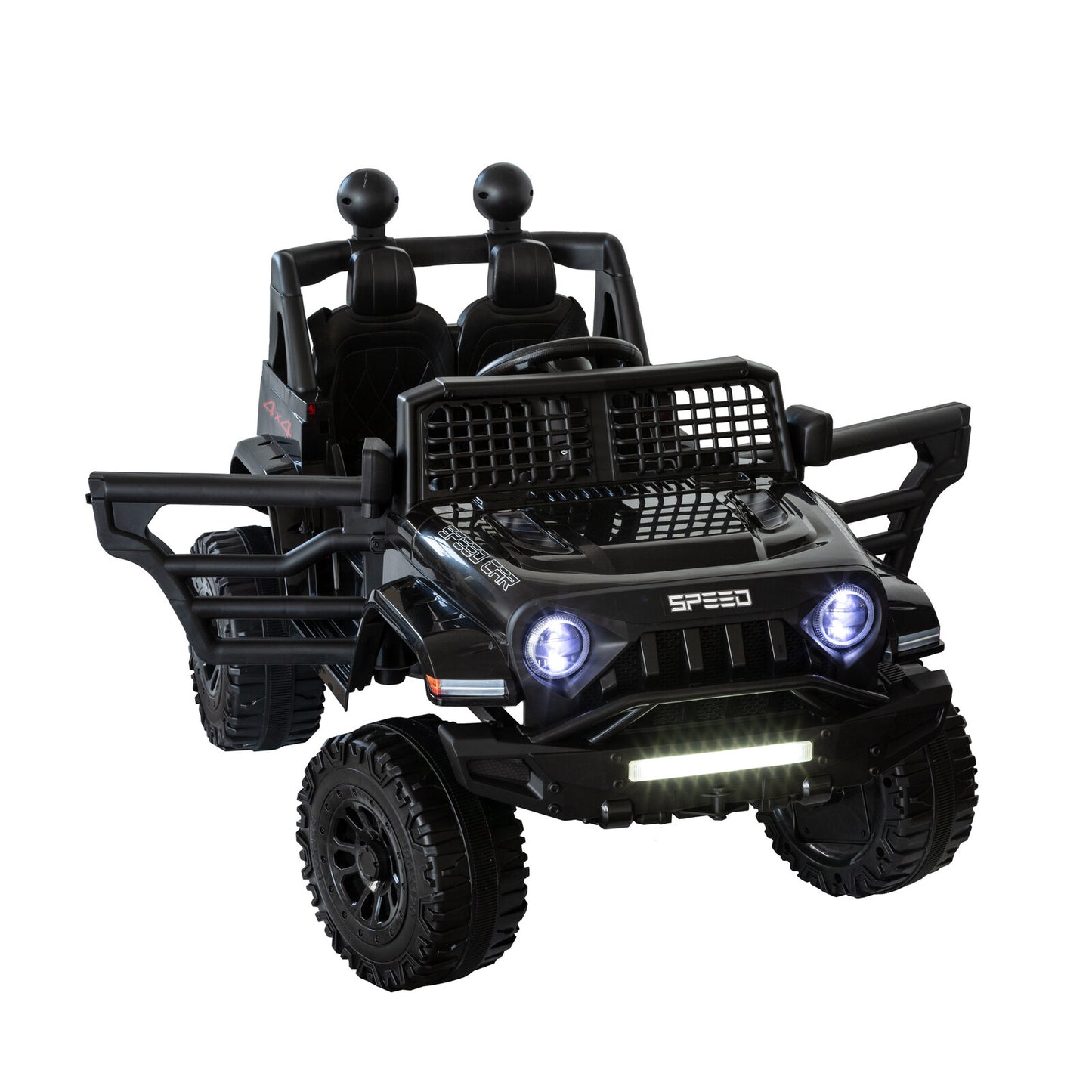 Jeep Inspired Remote Controlled Ride-on Electric Car (Black) V196-BHM6588B