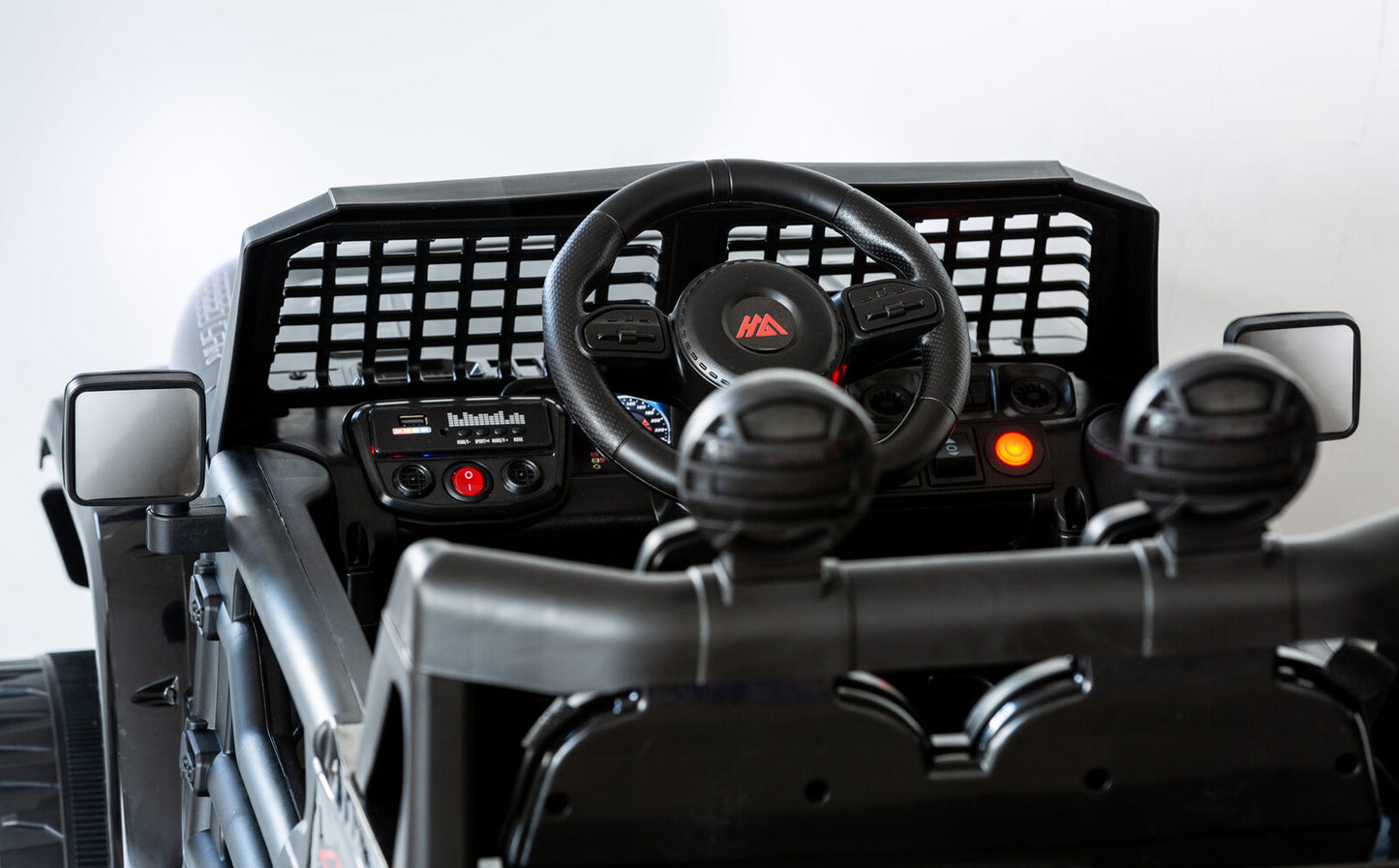 Jeep Inspired Remote Controlled Ride-on Electric Car (Black) V196-BHM6588B