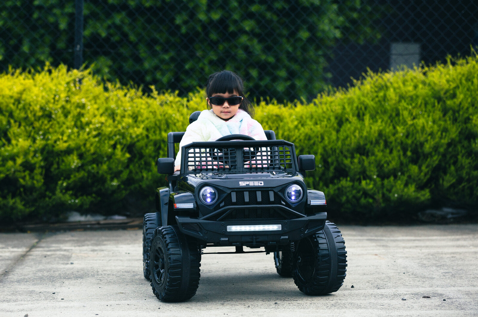 Jeep Inspired Remote Controlled Ride-on Electric Car (Black) V196-BHM6588B