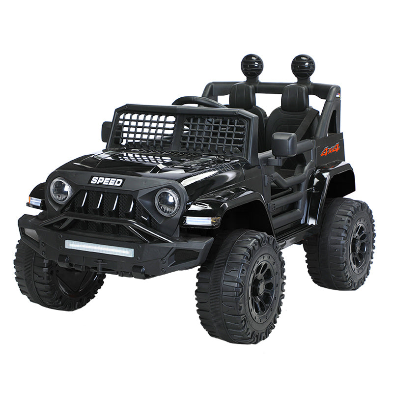 Jeep Inspired Remote Controlled Ride-on Electric Car (Black) V196-BHM6588B