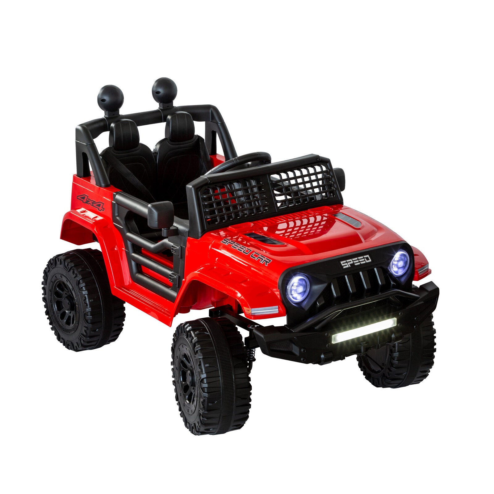 Jeep Inspired Remote Controlled Ride-on Electric Car (Red) V196-BHM6588R