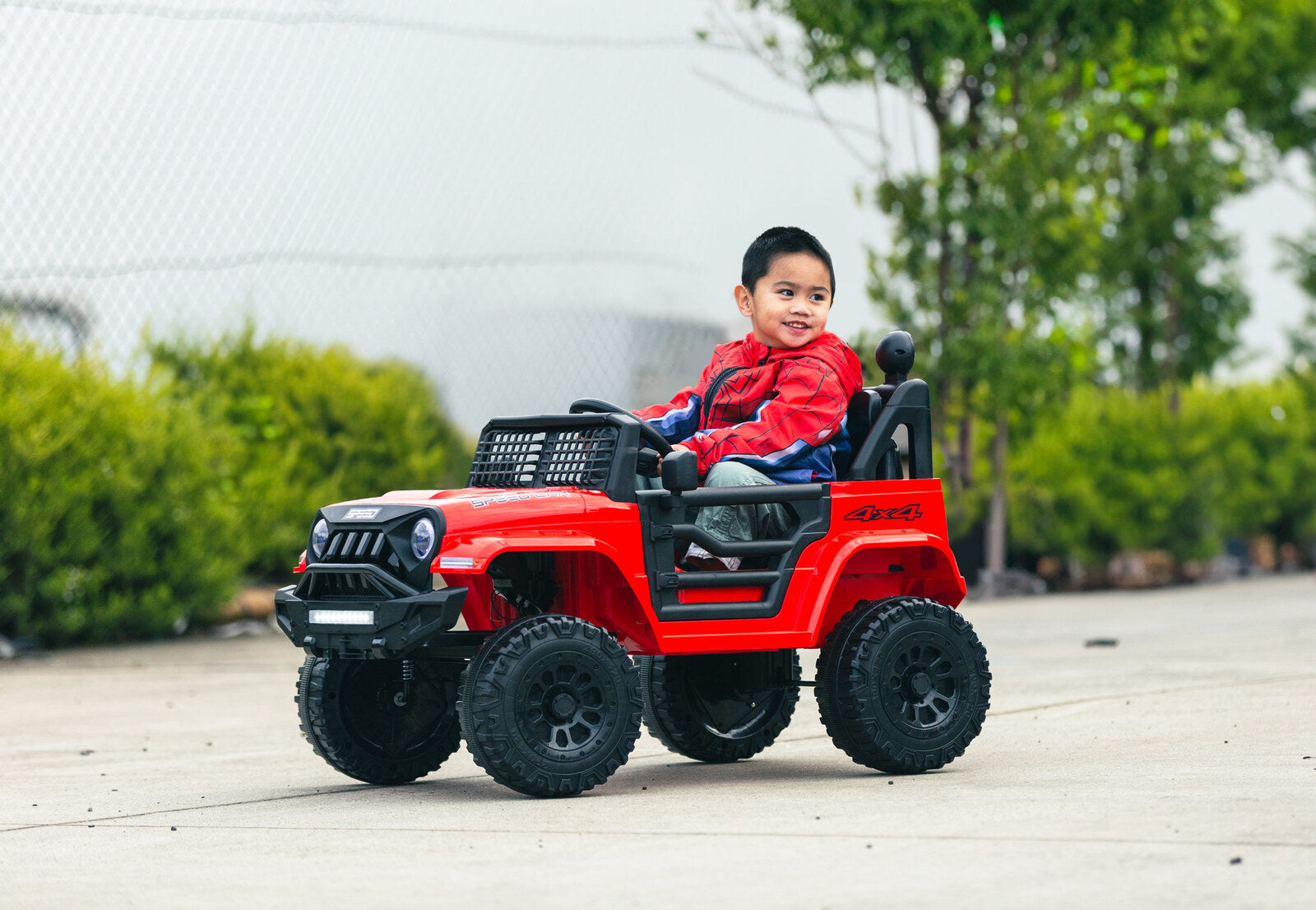 Jeep Inspired Remote Controlled Ride-on Electric Car (Red) V196-BHM6588R