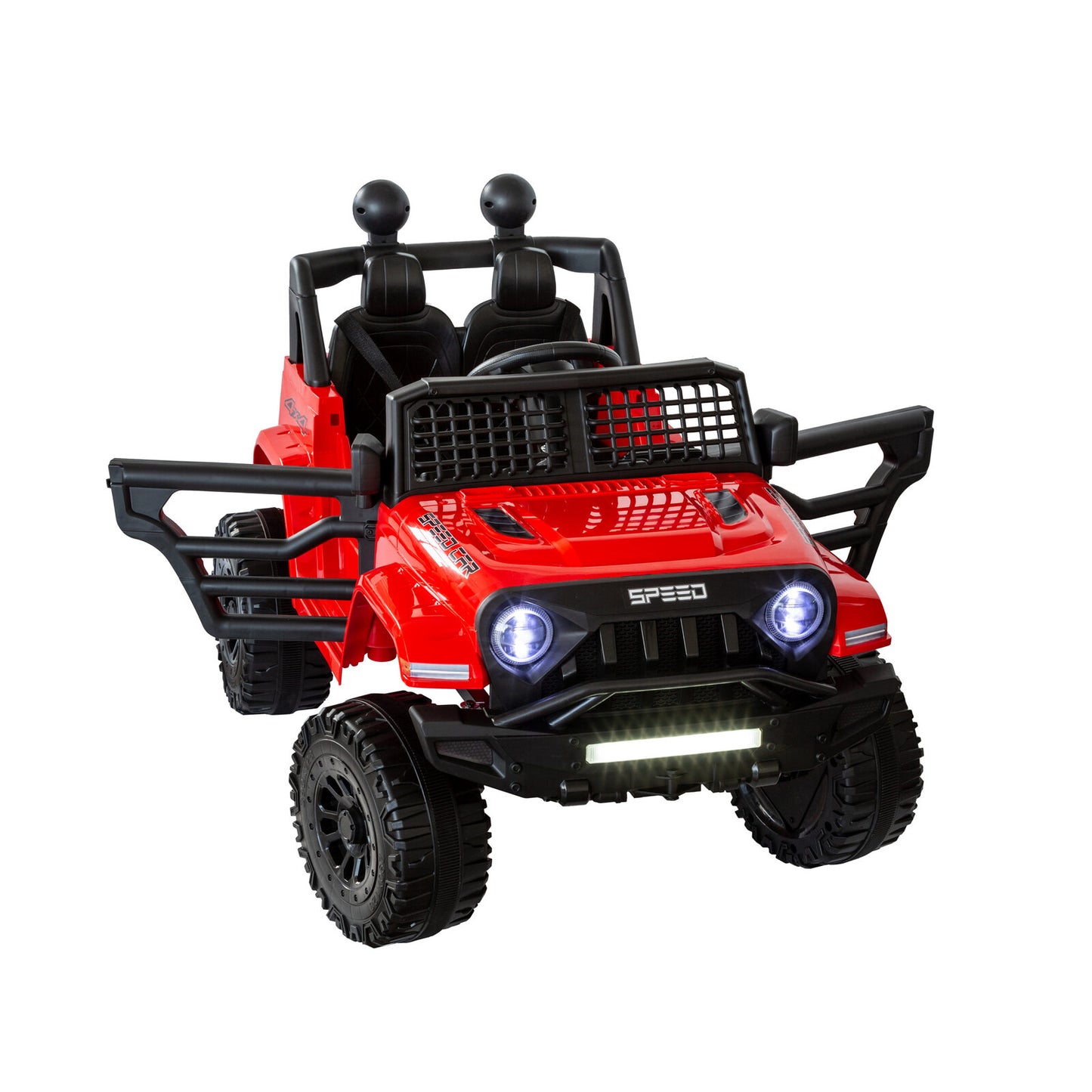 Jeep Inspired Remote Controlled Ride-on Electric Car (Red) V196-BHM6588R