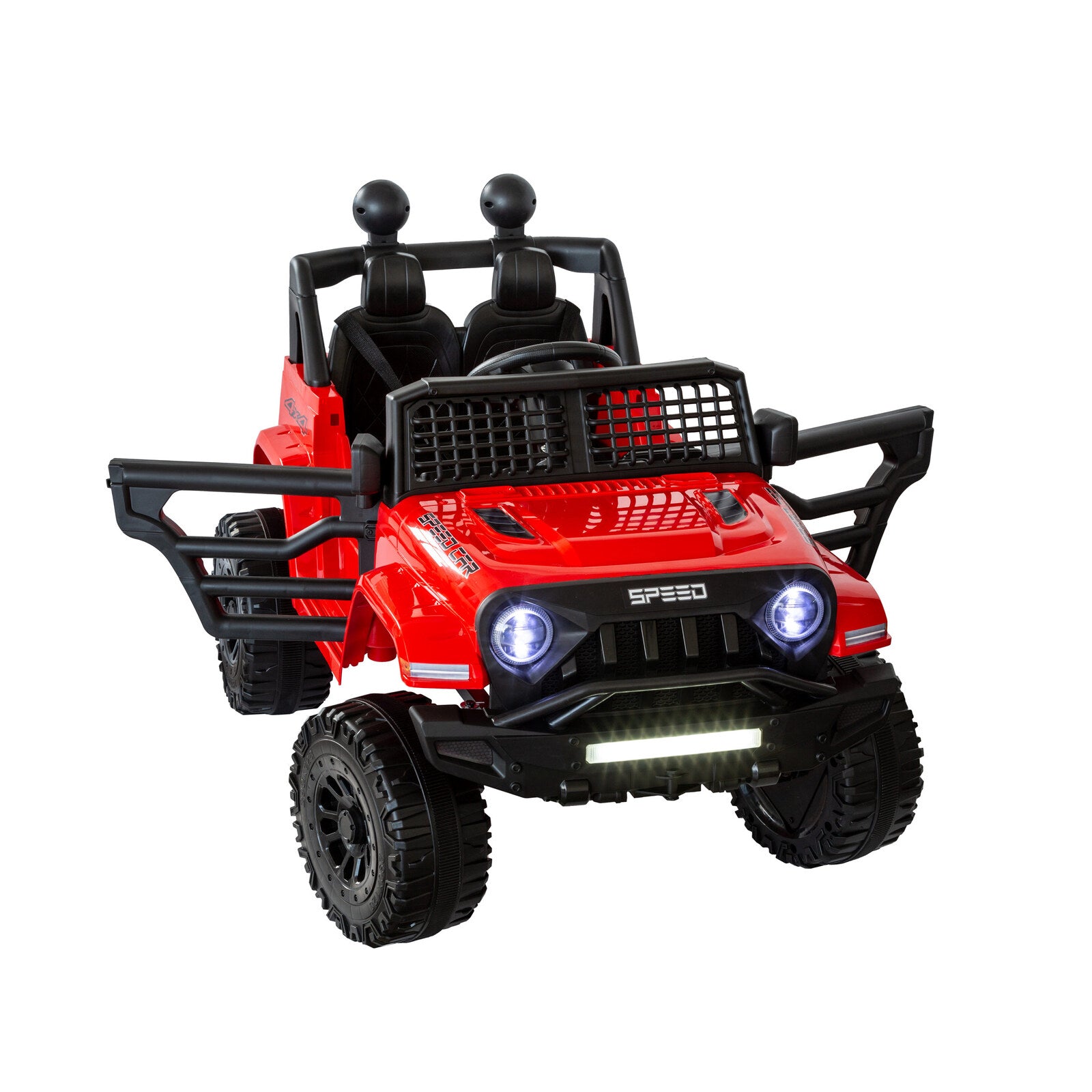 Jeep Inspired Remote Controlled Ride-on Electric Car (Red) V196-BHM6588R