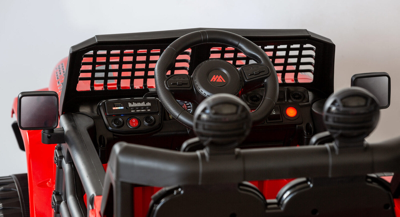 Jeep Inspired Remote Controlled Ride-on Electric Car (Red) V196-BHM6588R