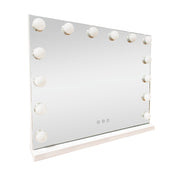 LED Beauty Mirror with 14 Bulbs, Colour Settings, USB A and USB C, White, 50 x 42cm V196-BM500