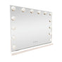 LED Beauty Mirror with 14 Bulbs, Colour Settings, USB A and USB C, White, 50 x 42cm V196-BM500