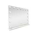 LED Beauty Mirror with 15 Bulbs, Colour Settings, USB A and USB C, White, 58 x 48cm V196-BM580