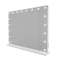 LED Beauty Mirror with 18 Bulbs, Colour Settings, USB A and USB C, White, 80 x 62cm V196-BM800