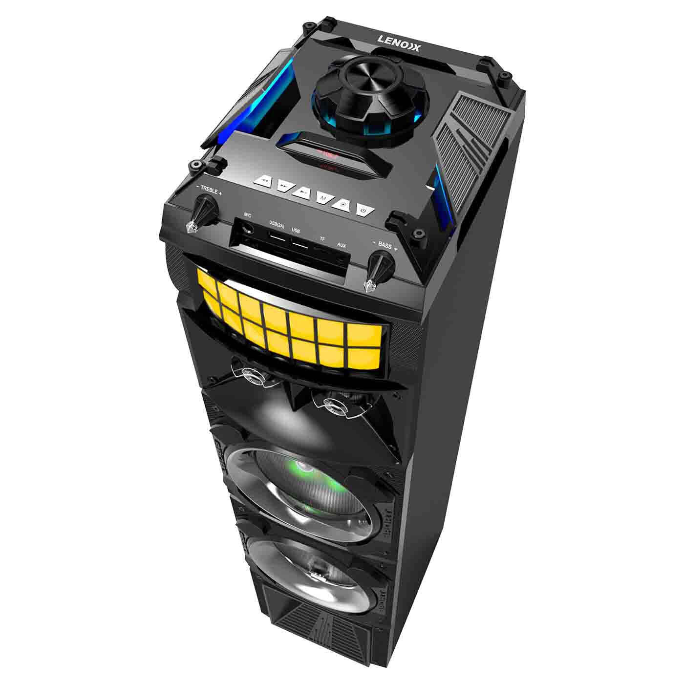 LED Stage Lights Portable Wireless Streaming Speaker with 80W RMS V196-BT9350