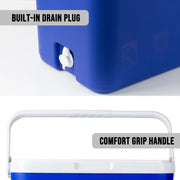 33L Portable Cooler Box Ice Chest for Picnic, Camping, Fishing, Caravan V196-CB33