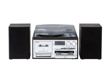 Audio Home Entertainment System (Black) Turntable, CDs, Vinyl, Wireless Streaming & More V196-CD114BL