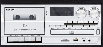 Audio Home Entertainment System (Black) Turntable, CDs, Vinyl, Wireless Streaming & More V196-CD114BL