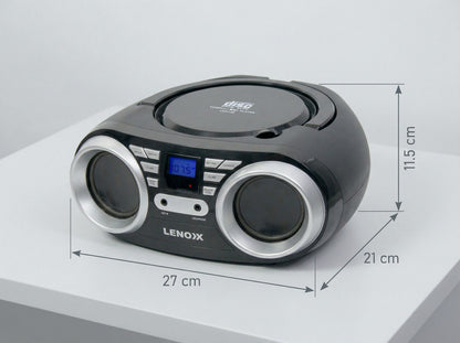 Portable CD Player (Black) 4W Speaker with FM Radio & AUX In V196-CD813B