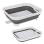 Collapsible Dish Rack with Utensil Section Space-Saving Drying Rack for Compact Kitchens & Camping V196-CDR10