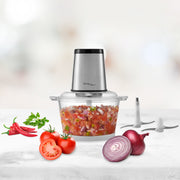 Large Powerful Food Chopper/ Stainless Steel/ 2kg Capacity/ 300W V196-CH200
