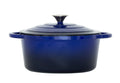 26cm Enamelled Cast Iron French Oven Casserole (4.7L) - Blue V196-CIC26B