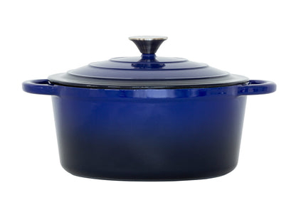 26cm Enamelled Cast Iron French Oven Casserole (4.7L) - Blue V196-CIC26B