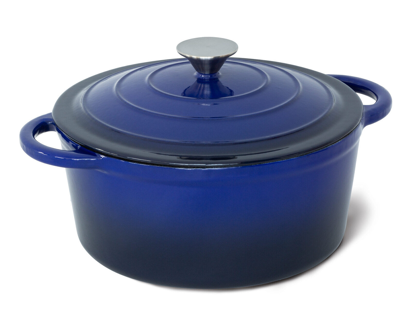 26cm Enamelled Cast Iron French Oven Casserole (4.7L) - Blue V196-CIC26B