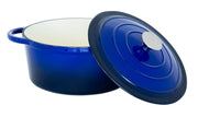 26cm Enamelled Cast Iron French Oven Casserole (4.7L) - Blue V196-CIC26B